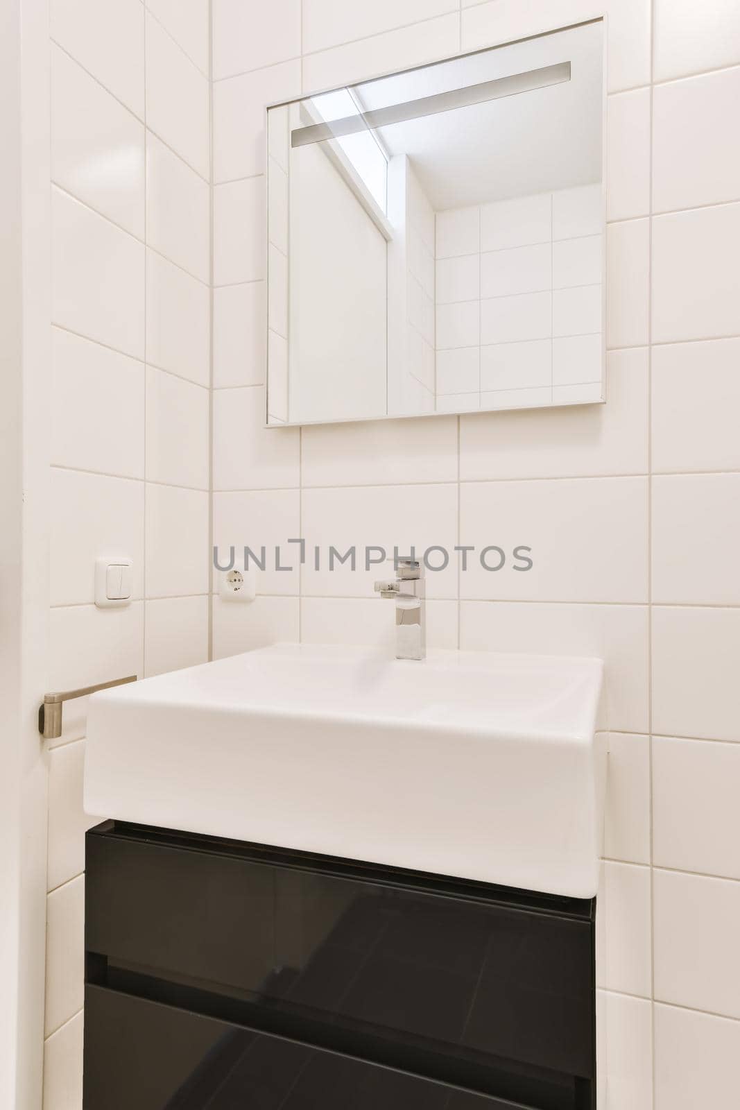 Attractive bathroom with stylish sink by casamedia
