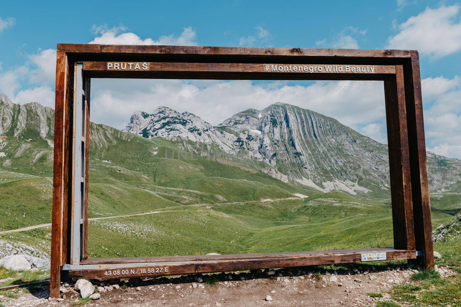 Amazing summer view from Sedlo pass. Picturesque morning scene of Durmitor National Prk, Montenegro, Europe. Beautiful world of Mediterranean countries. Instagram photo frame. by Andrii_Ko