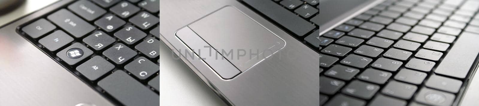 Clean new laptop with russian keyboard by BEMPhoto