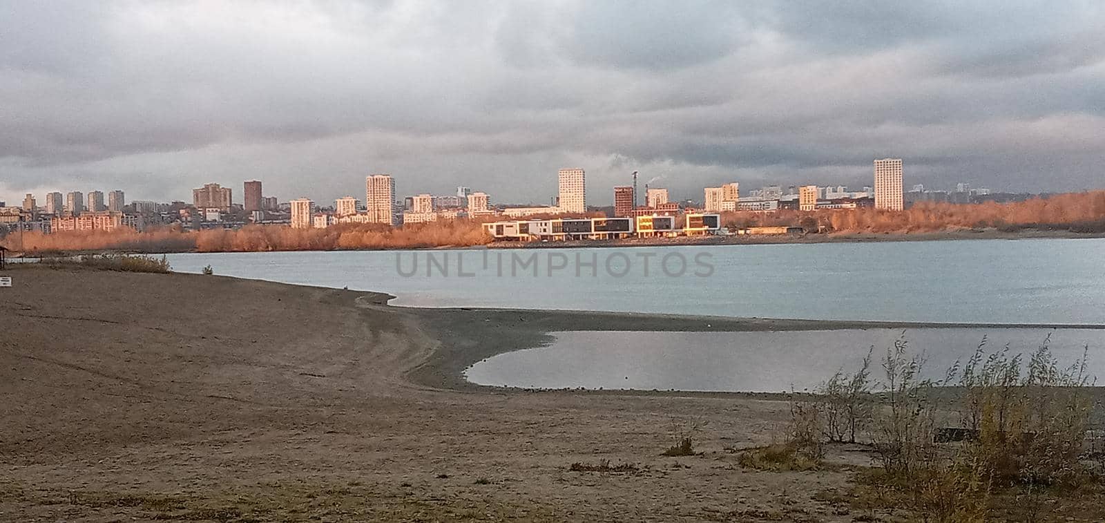  Panorama of Novosibirsk on the Ob river.The capital of Siberia. Novosibirsk, Siberia, Russia. by Rina_Dozornaya