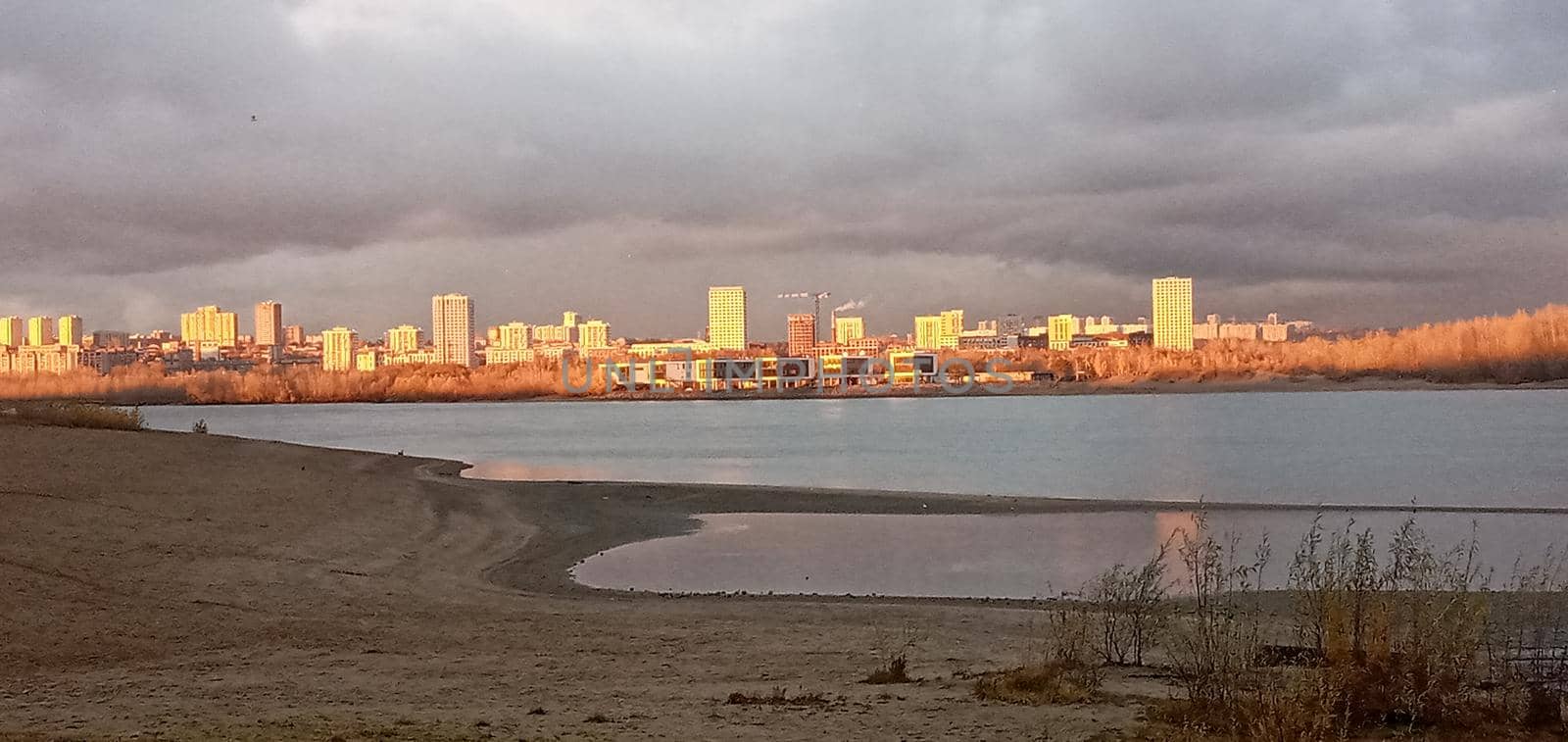  Panorama of Novosibirsk on the Ob river.The capital of Siberia. Novosibirsk, Siberia, Russia. by Rina_Dozornaya