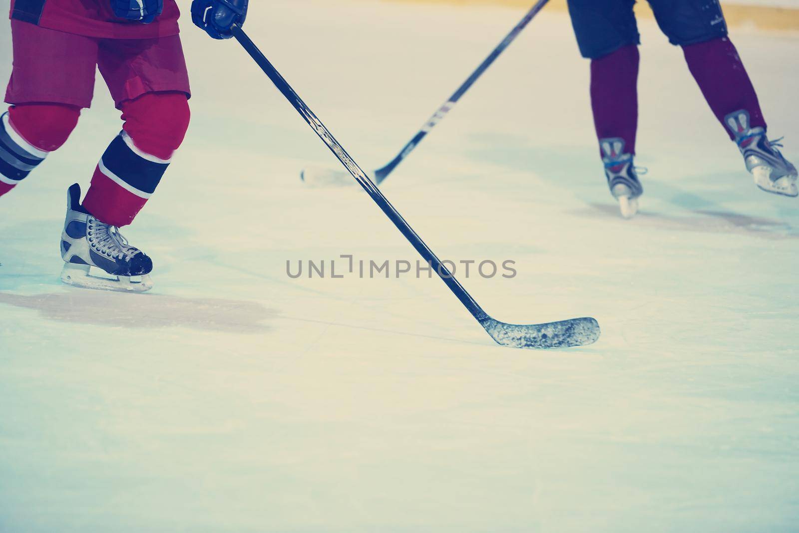 ice hockey player in action by dotshock
