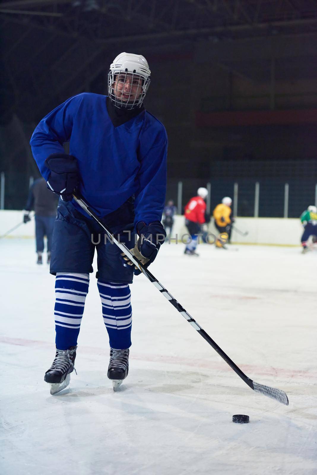 ice hockey player portrait by dotshock