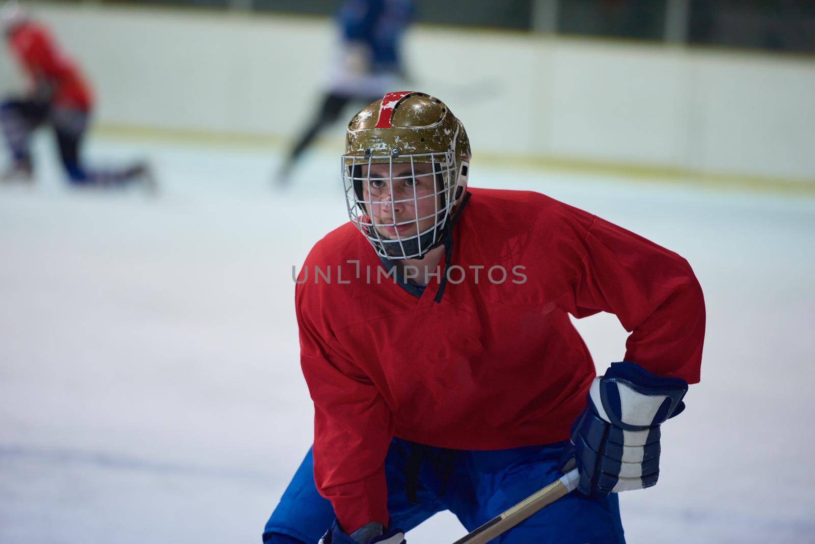 ice hockey player in action by dotshock