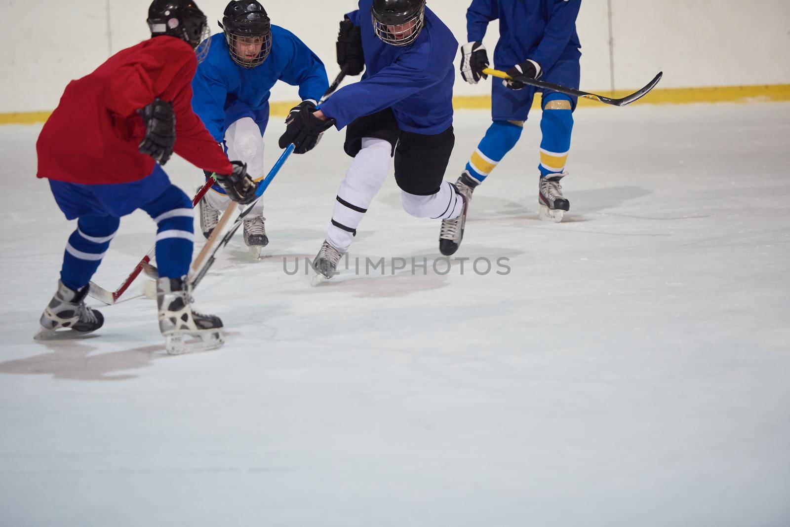 ice hockey sport players in action, business comptetition concpet