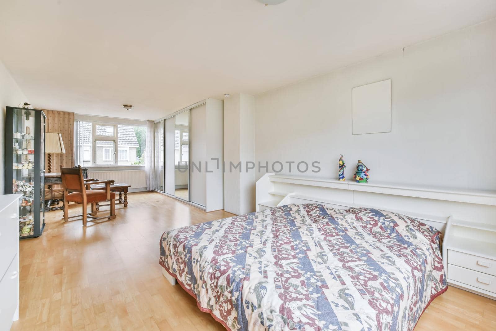 Stunning bedroom with a beautifully laid bed