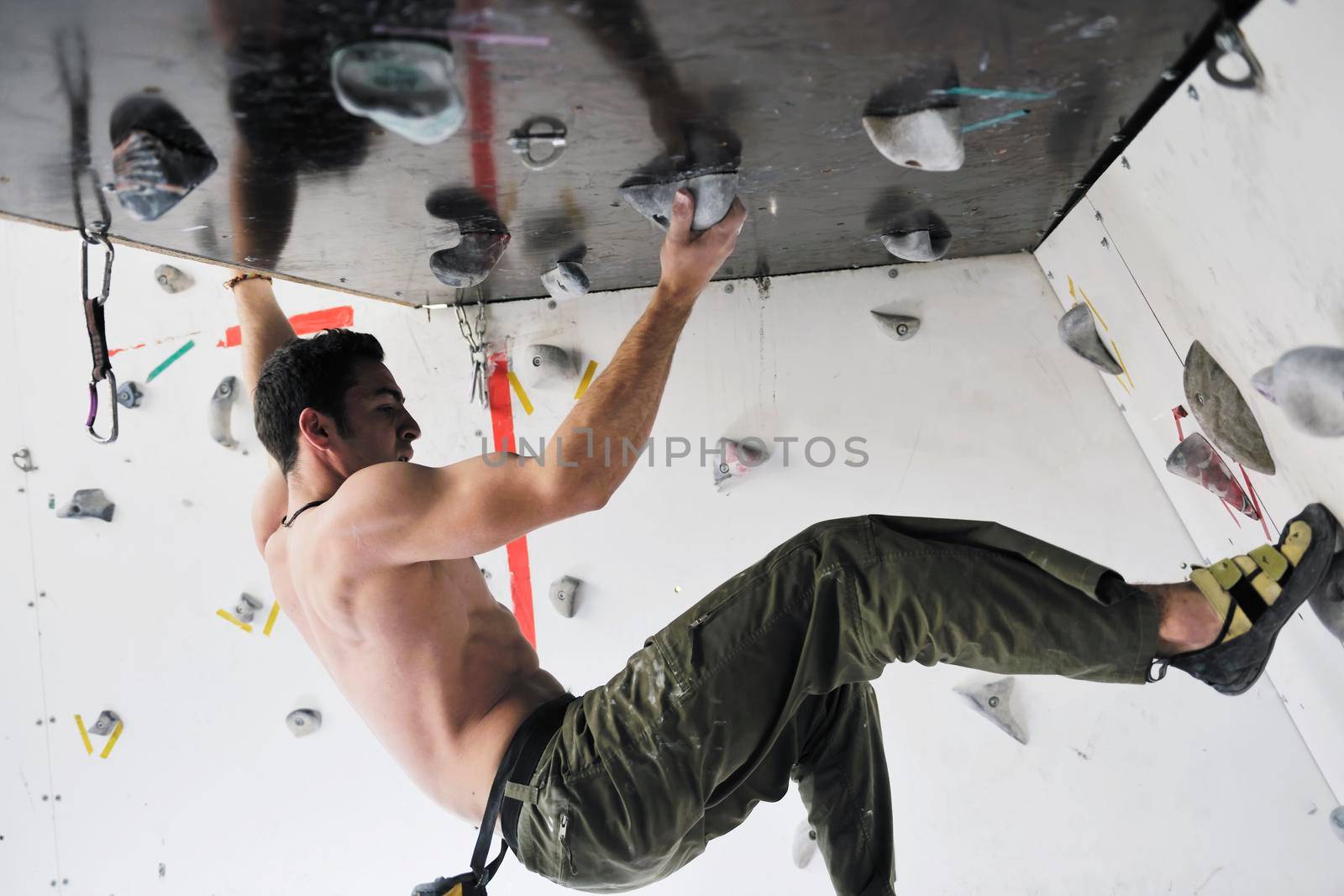 man exercise sport climbing by dotshock