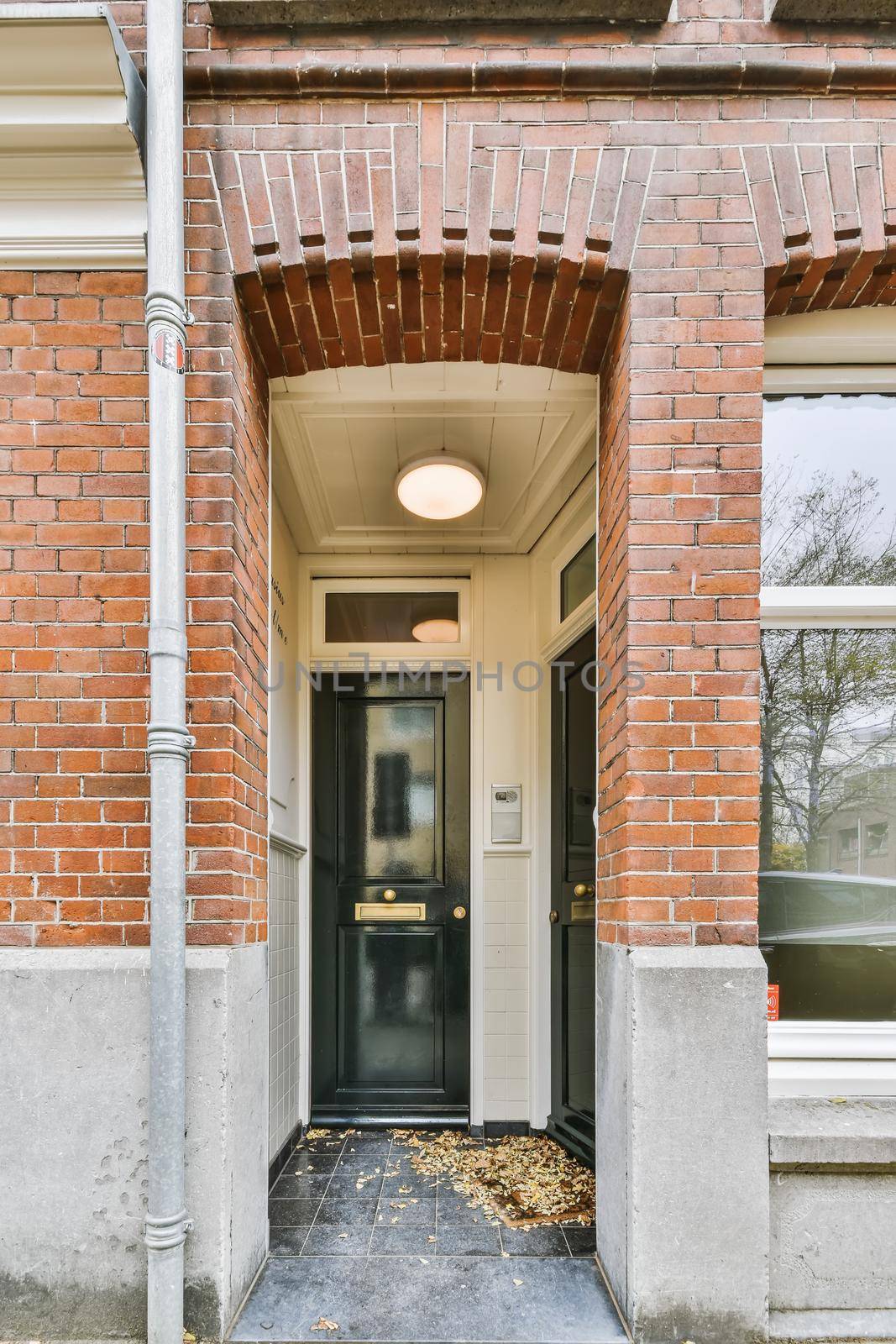 View to facade of a modern residential building