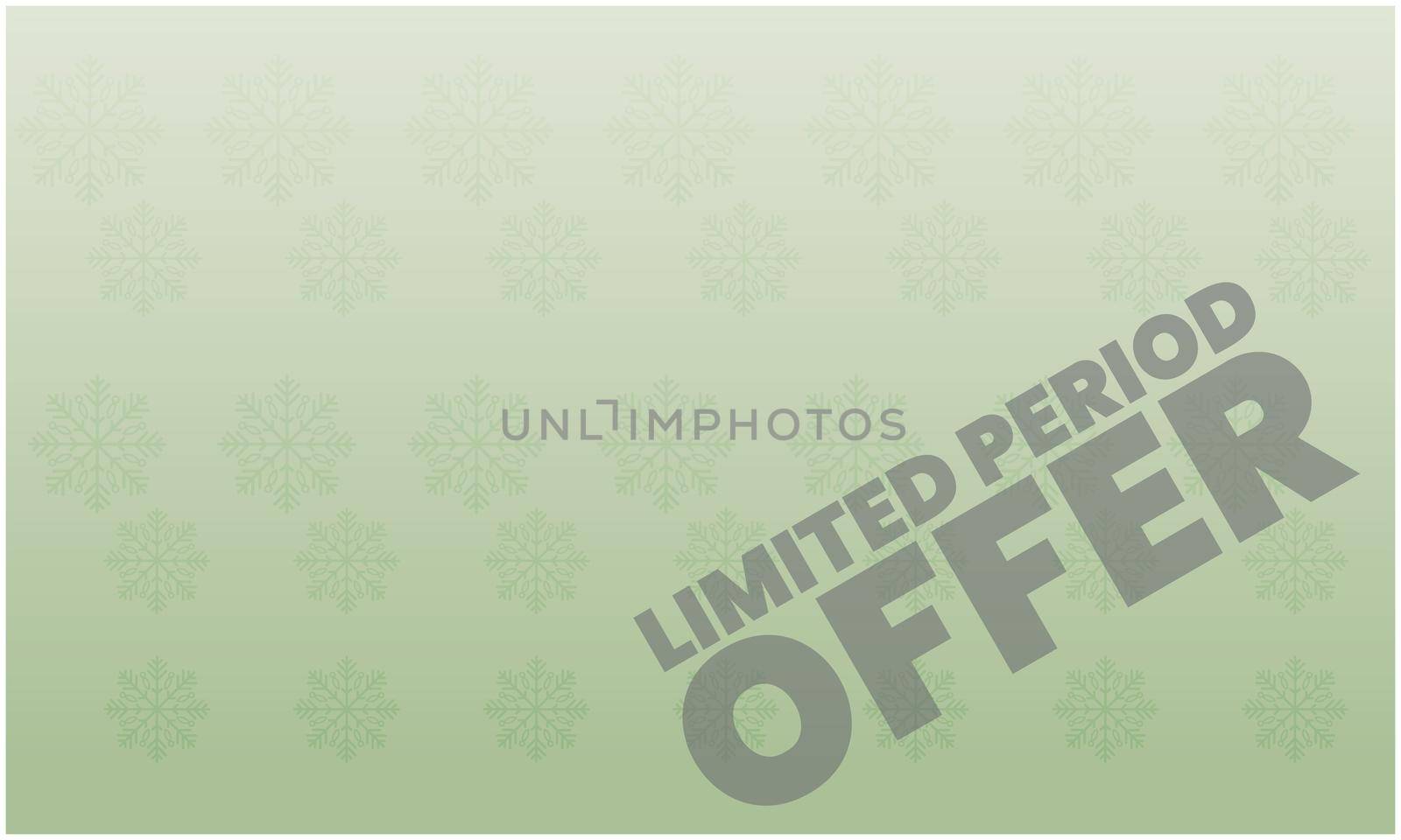 limited period offer on abstract Christmas background by aanavcreationsplus