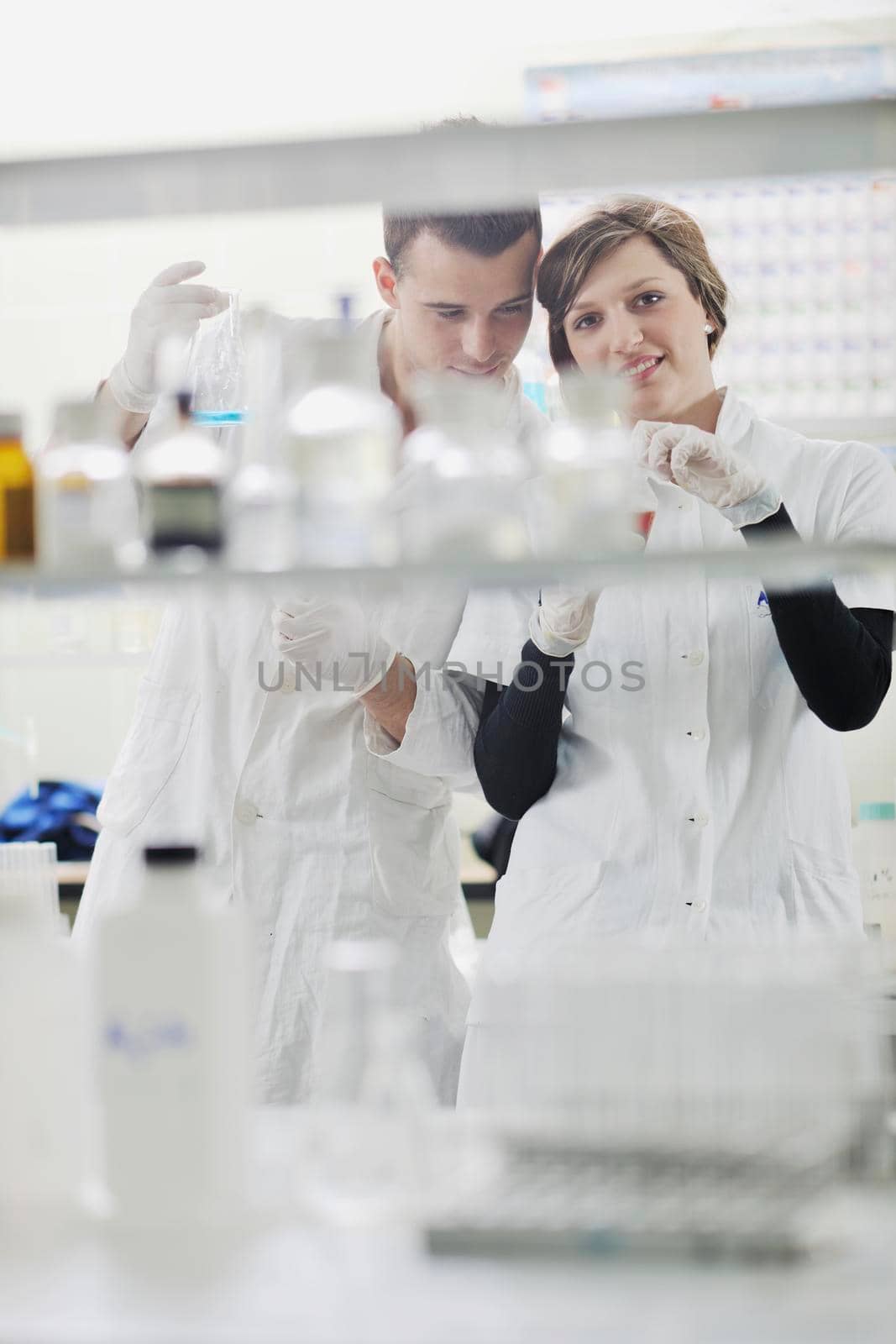 students couple in lab by dotshock