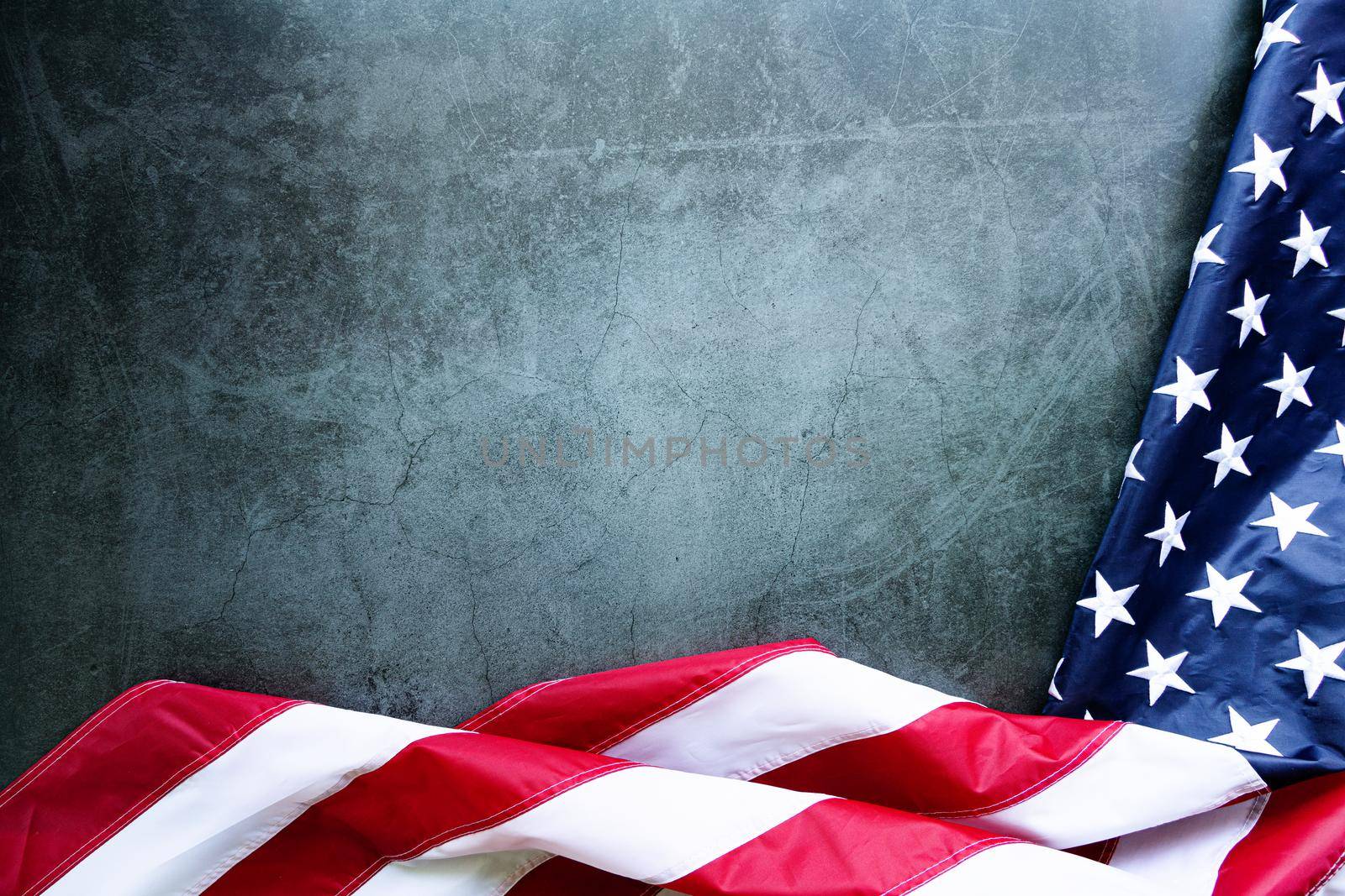 Martin Luther King Day Anniversary - American flag on abstract background