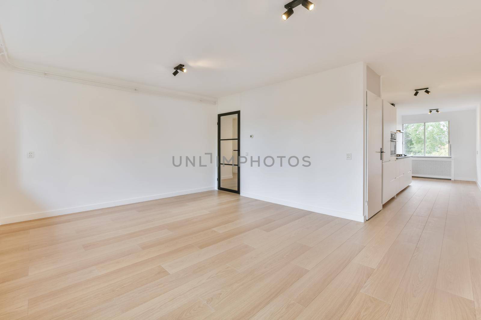 Interior of a spacious room in a luxury house