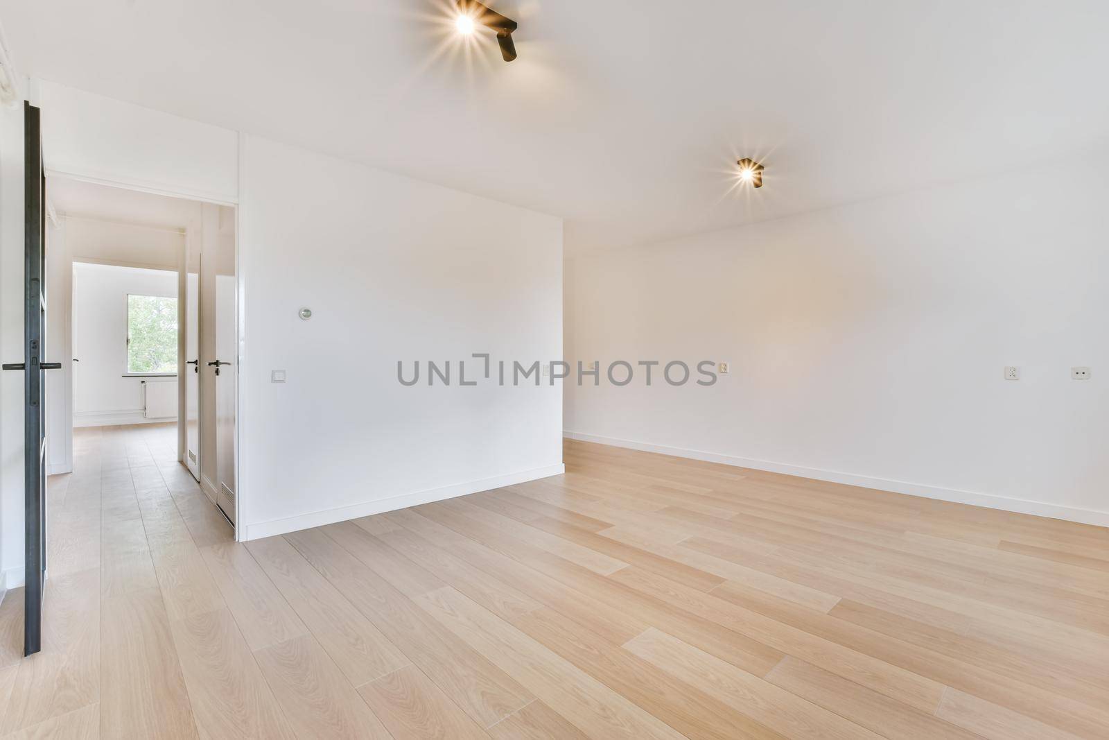 Interior of a spacious room in a luxury house