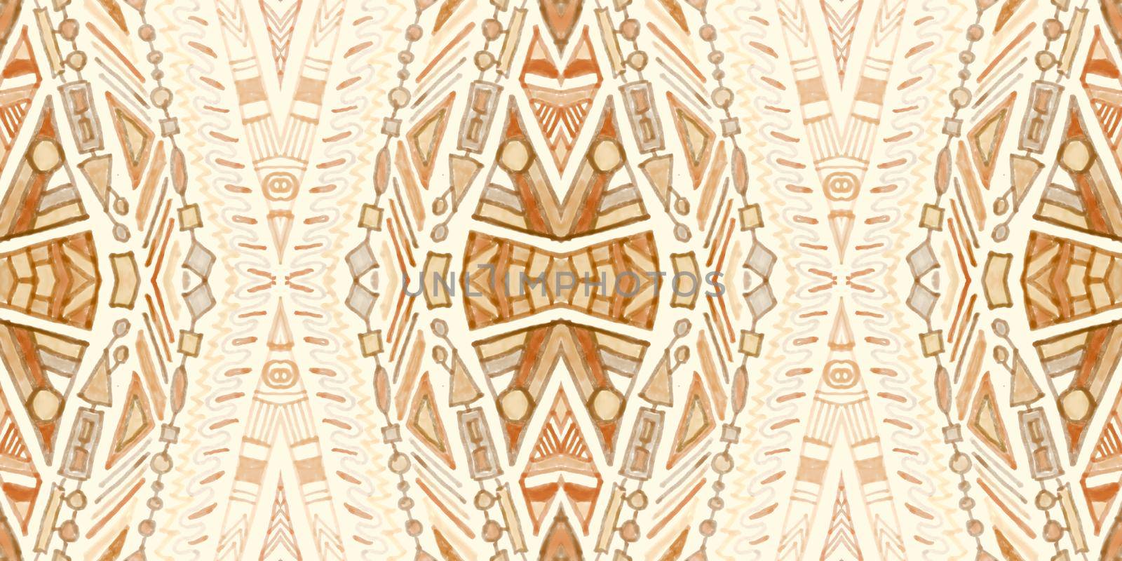 Geometric tribal ribbon. Seamless ethnic pattern. Traditional aztec background. Mexican american texture. Vintage tribal ribbon. Abstract maya design for fabric. Grunge navajo print.