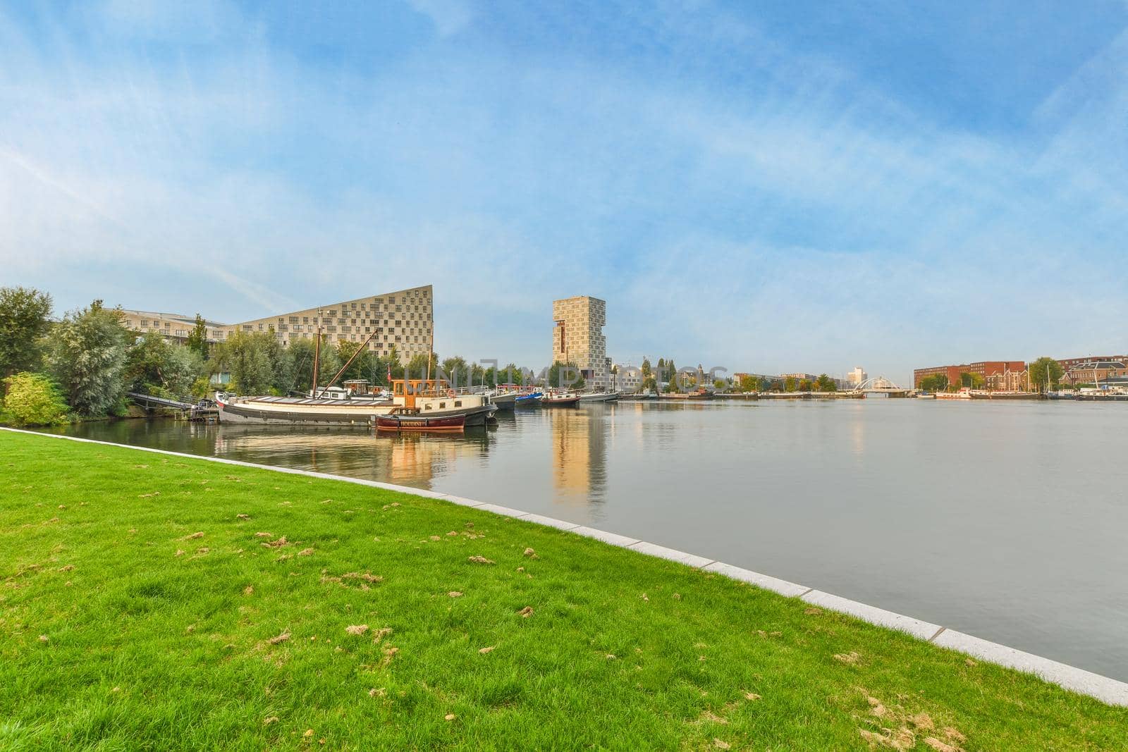 Amazing view of the river surrounded by greenery