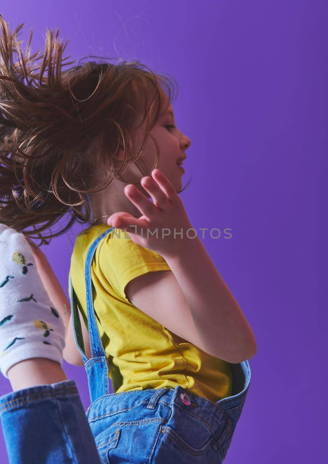 ]Cute little girl dancing at home by dotshock