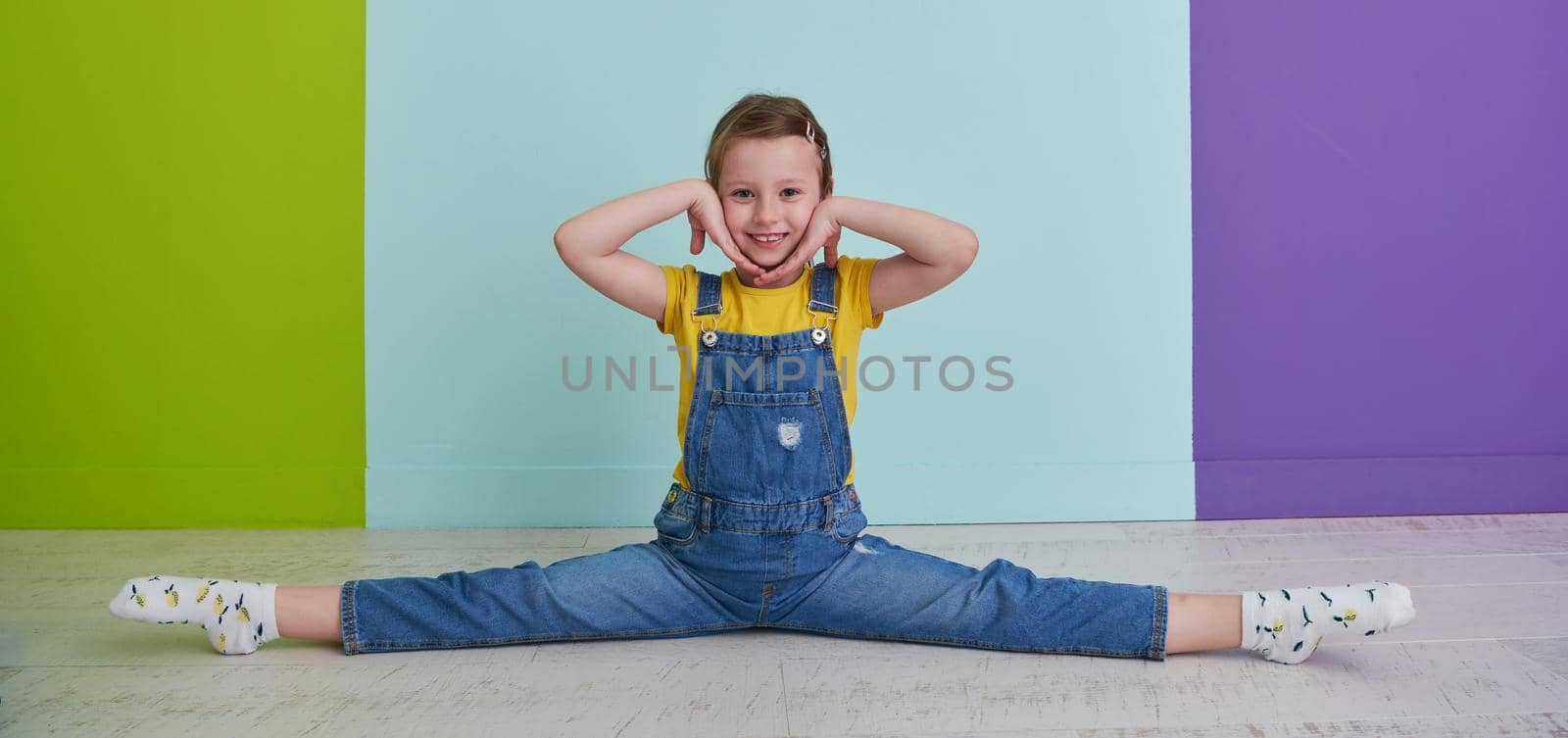 ]Cute little girl dancing at home by dotshock