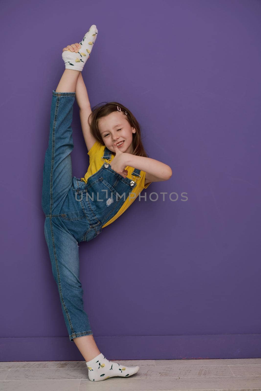 ]Cute little girl dancing at home by dotshock