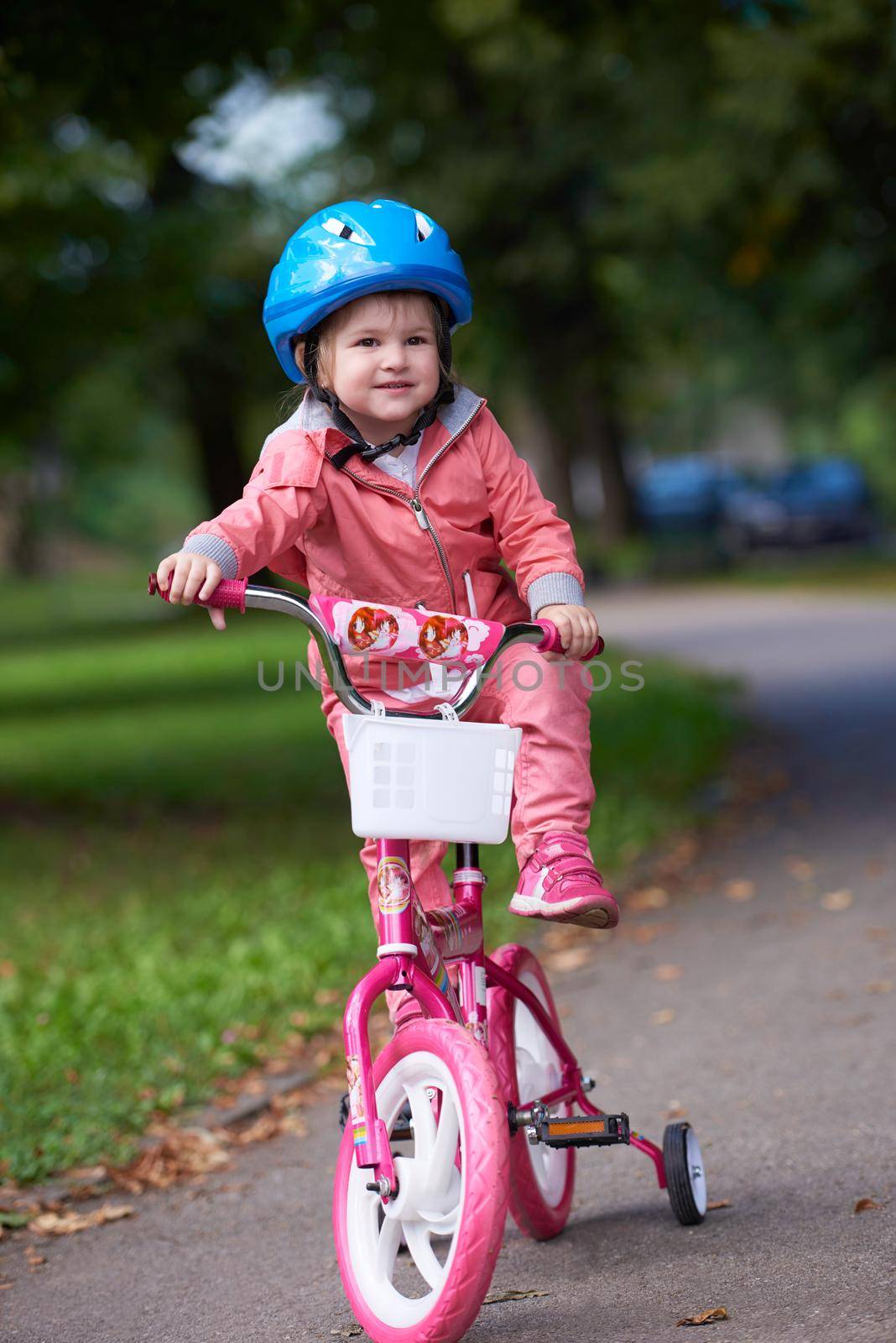 little girl with bicycle by dotshock