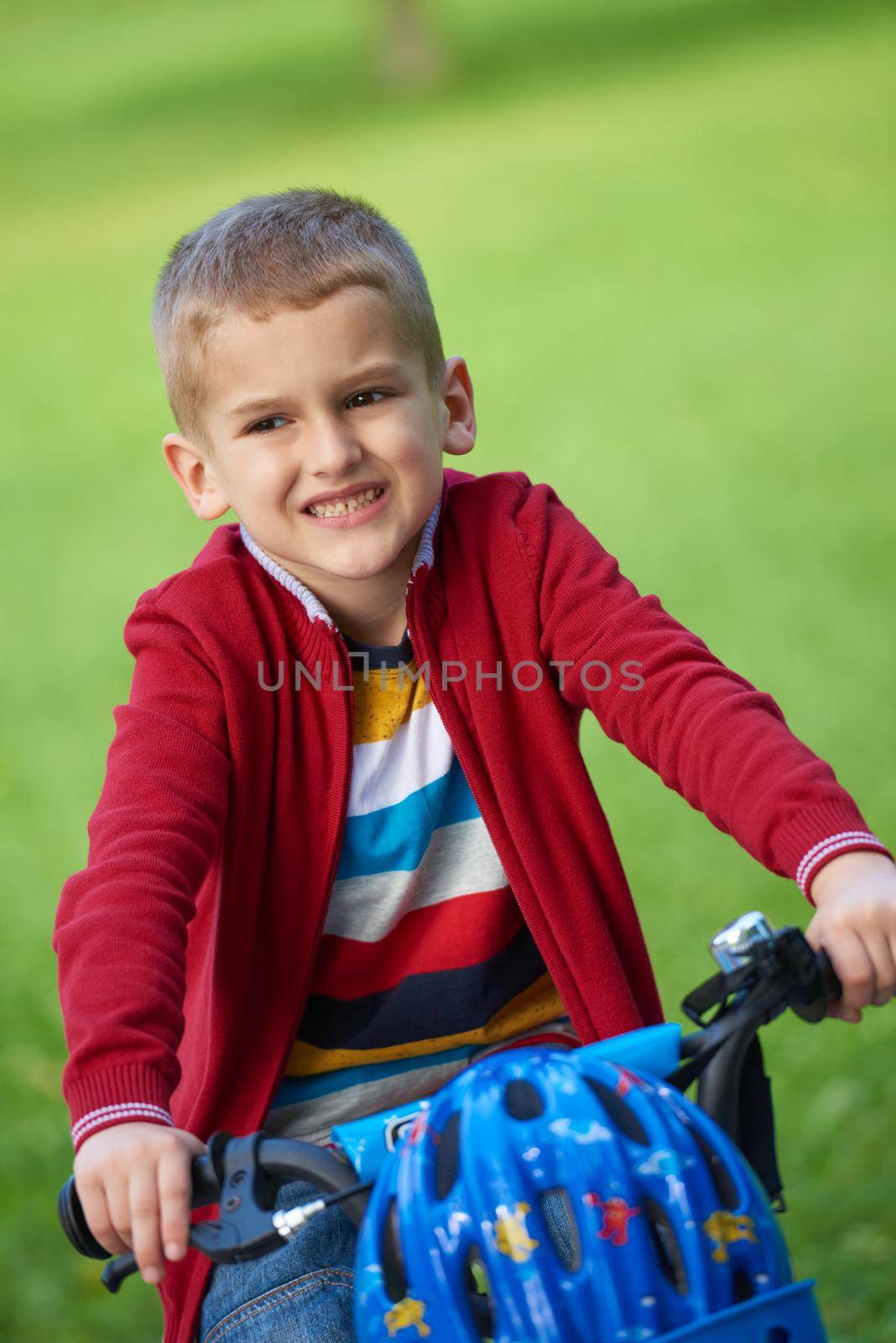 boy on the bicycle at Park by dotshock