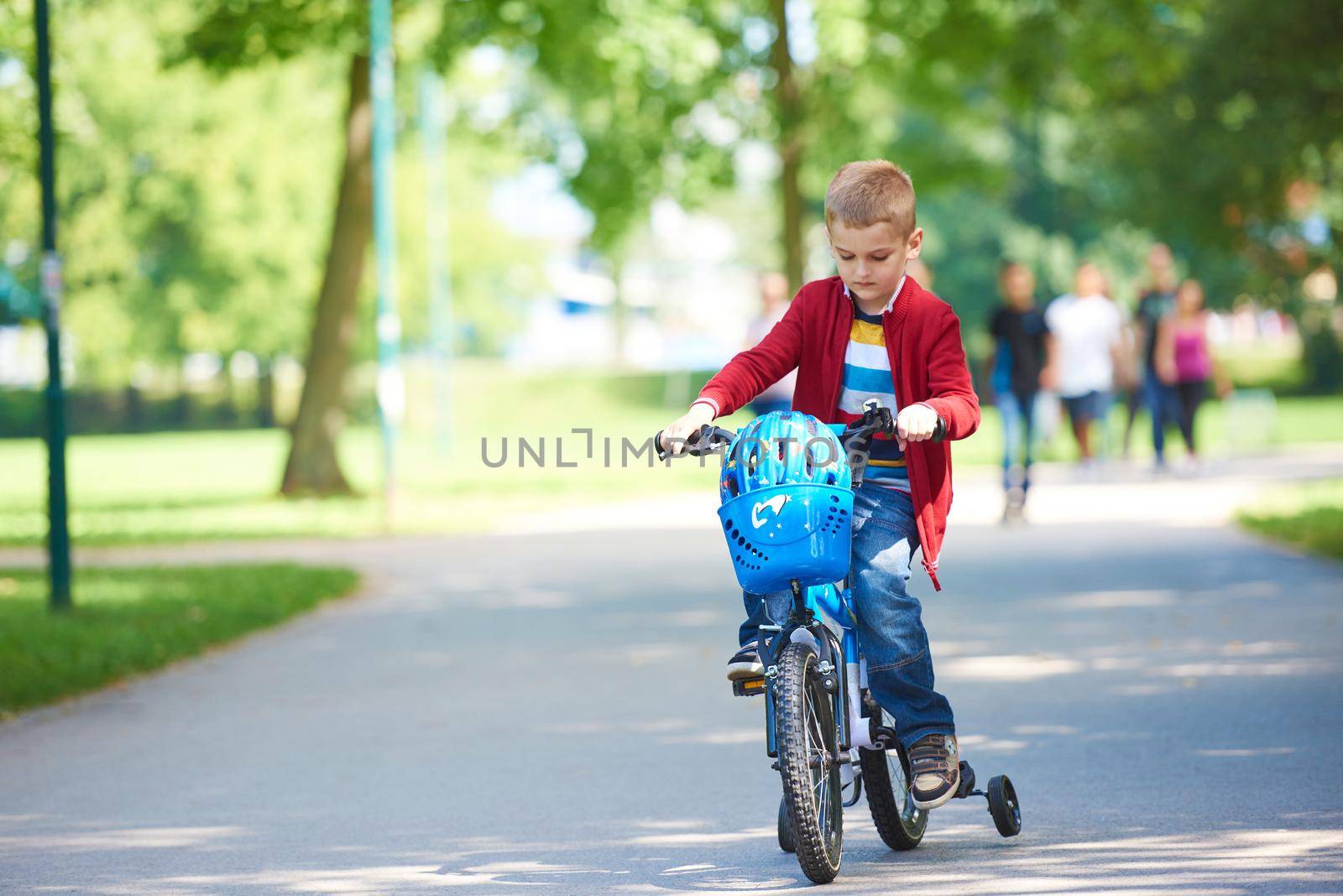 boy on the bicycle at Park by dotshock