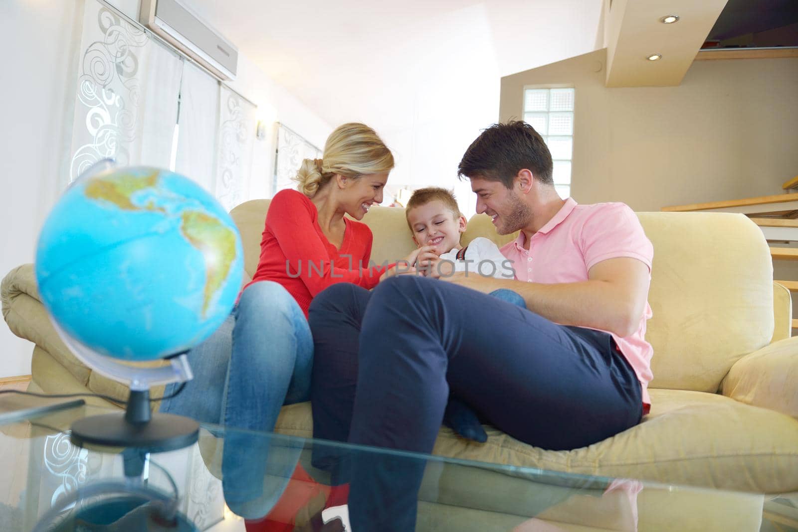 family have fun with globe by dotshock