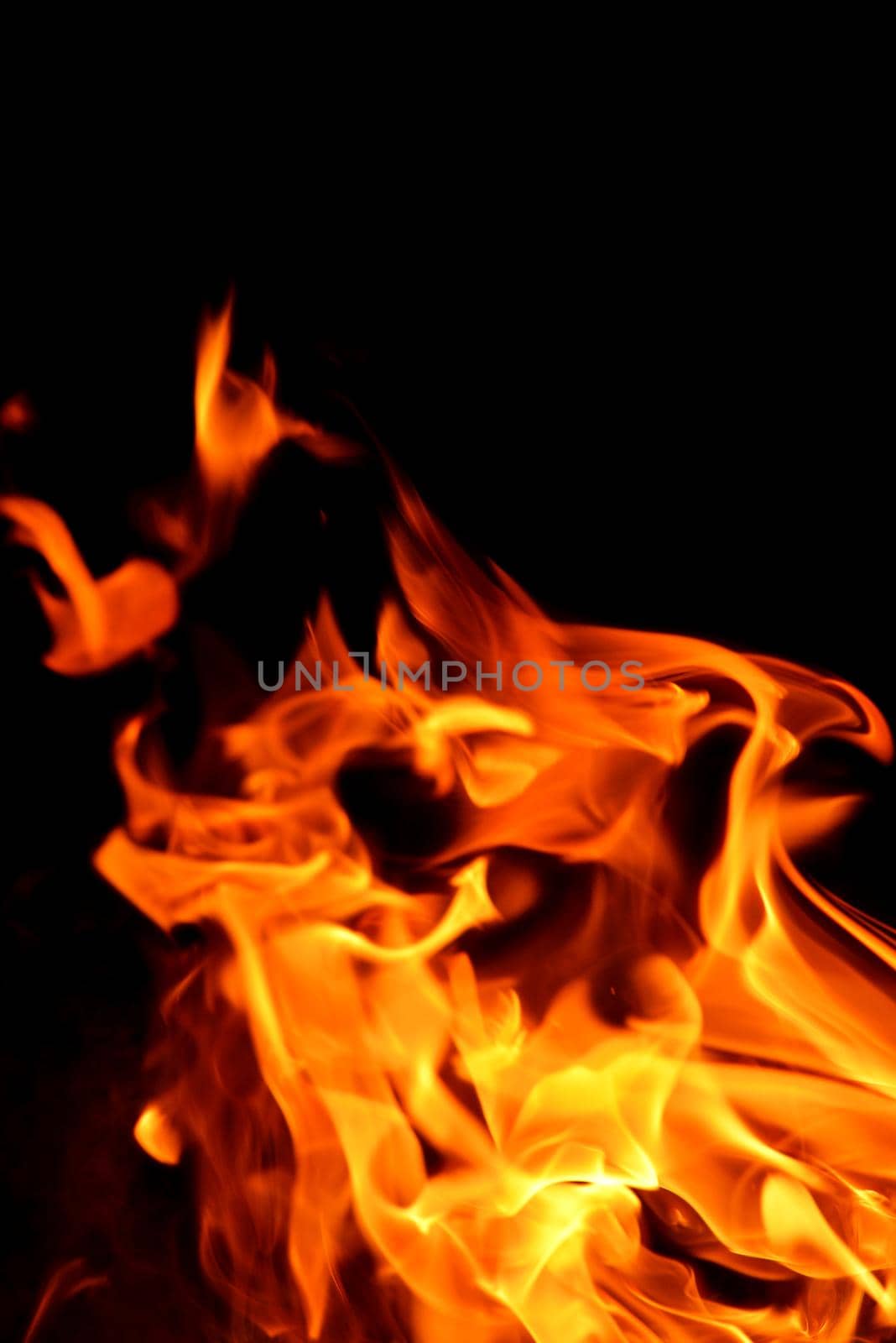 fire flame background pater frame on black background