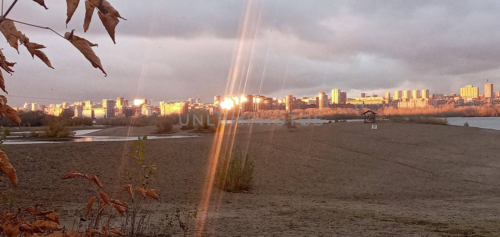  Panorama of Novosibirsk on the Ob river.The capital of Siberia. Novosibirsk, Siberia, Russia. by Rina_Dozornaya