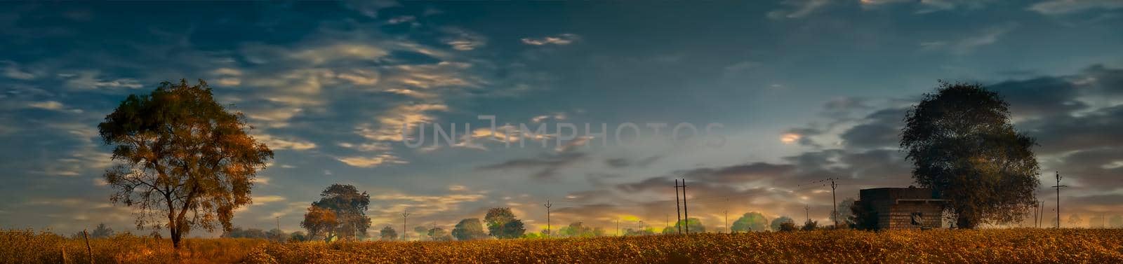 shot of colorful heaven like clouds during sunset time.