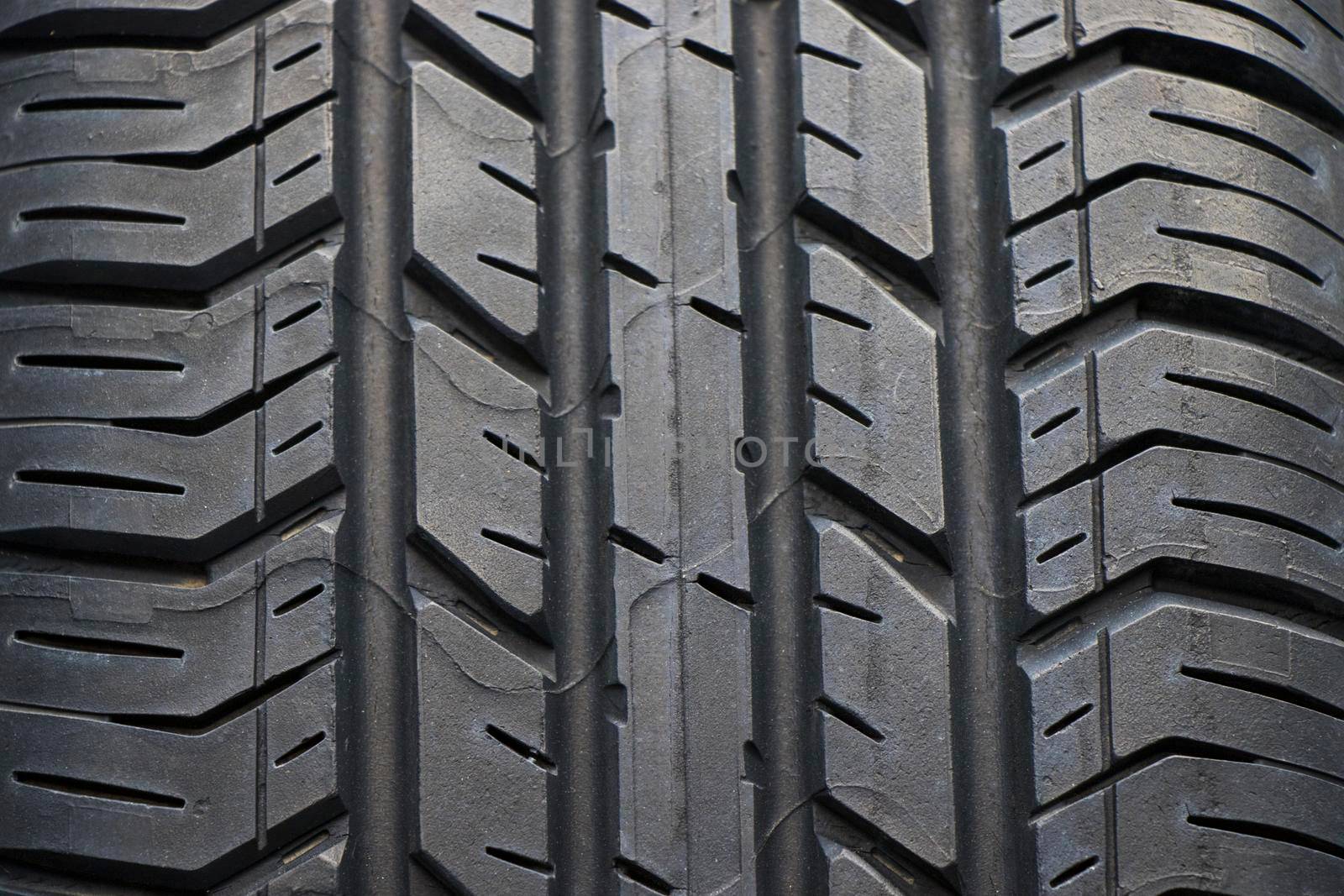 Close-up of texture tire, black tire by Taidundua