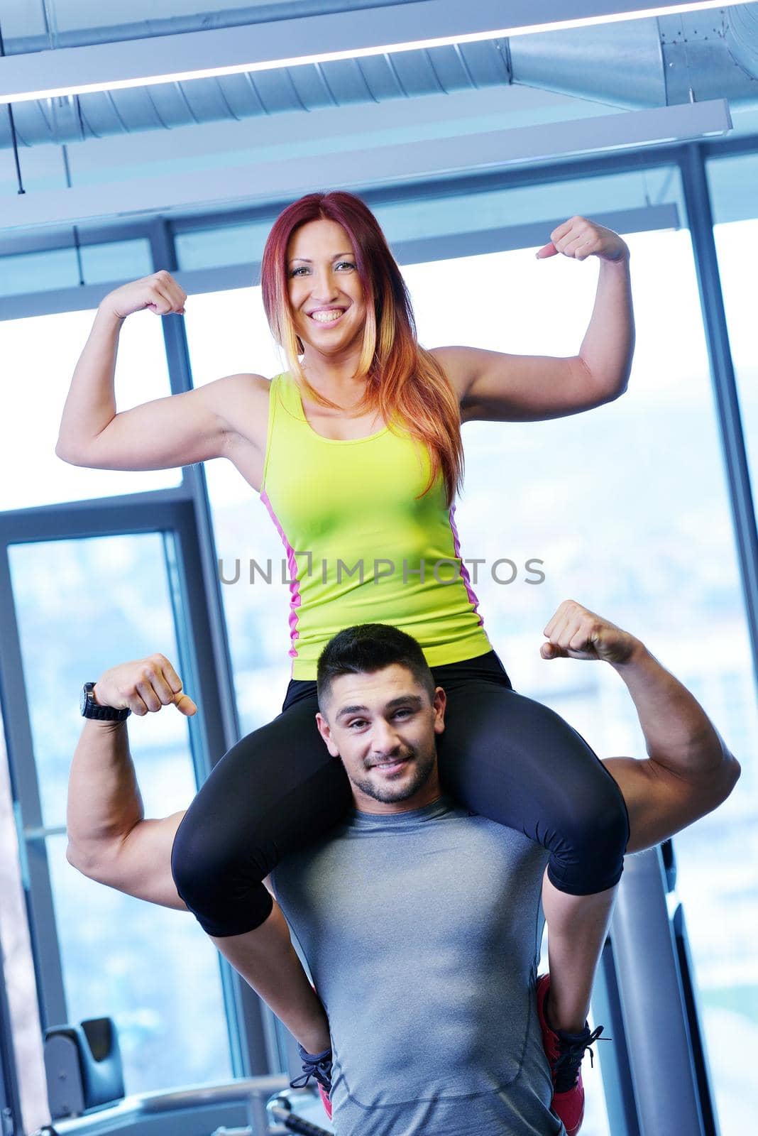 couple at the gym by dotshock