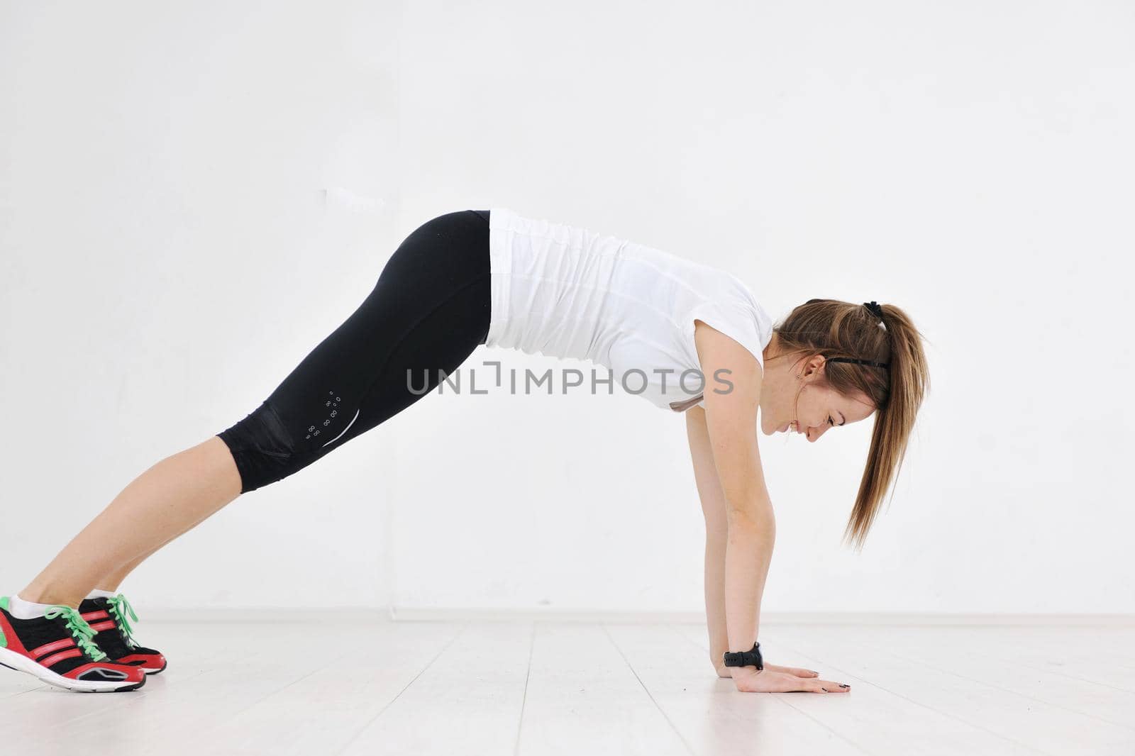 young woman fitness workout  by dotshock