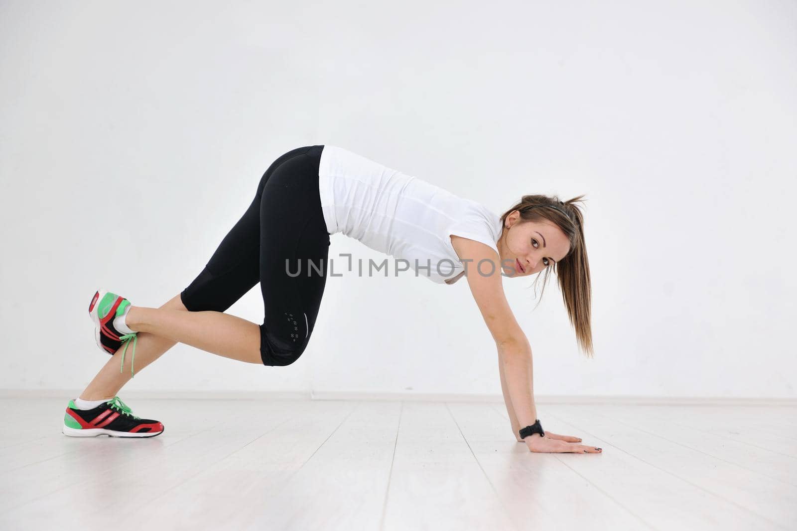 young woman fitness workout  by dotshock