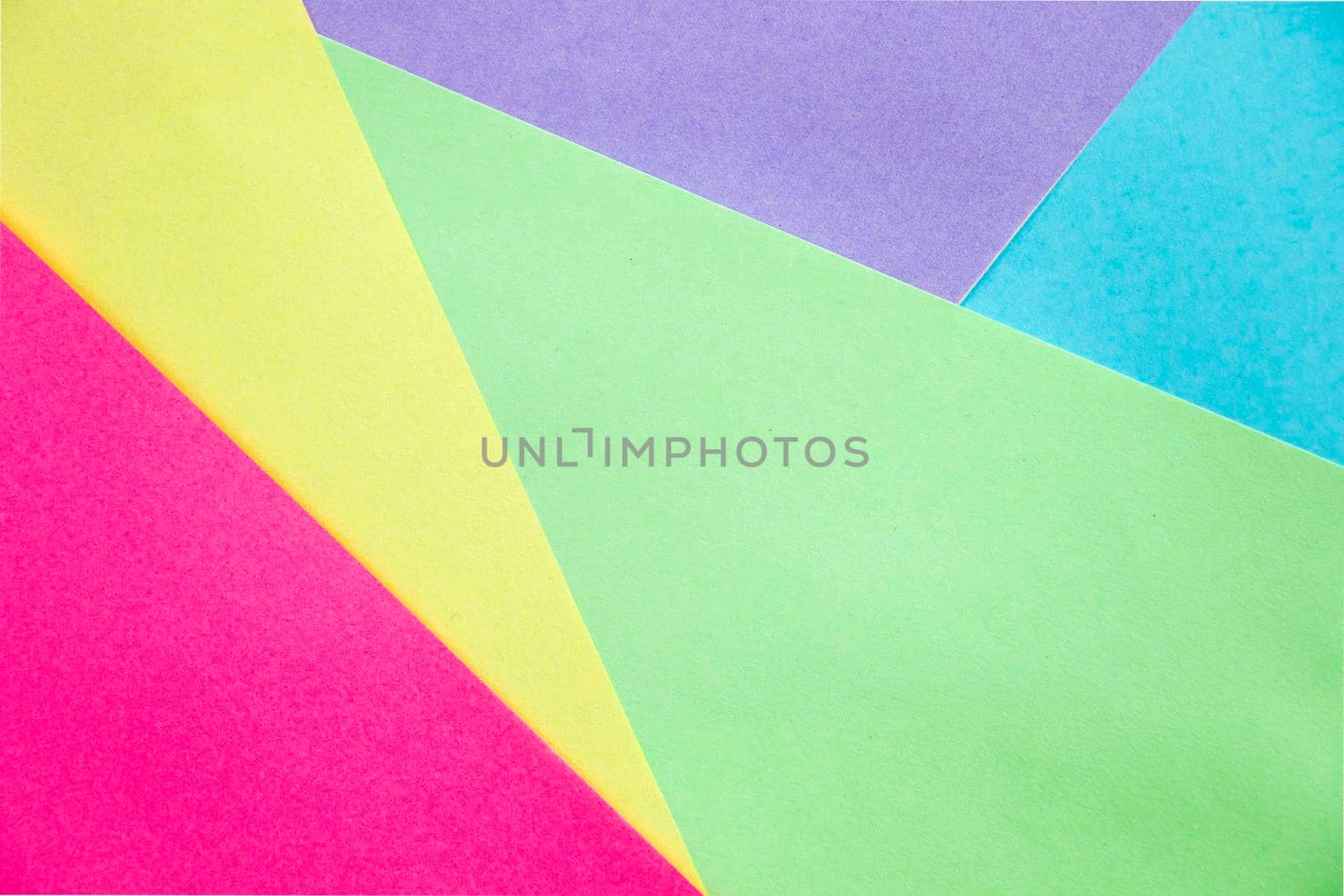 Colorful paper background, paper board and geometric figures, pastel color by Taidundua