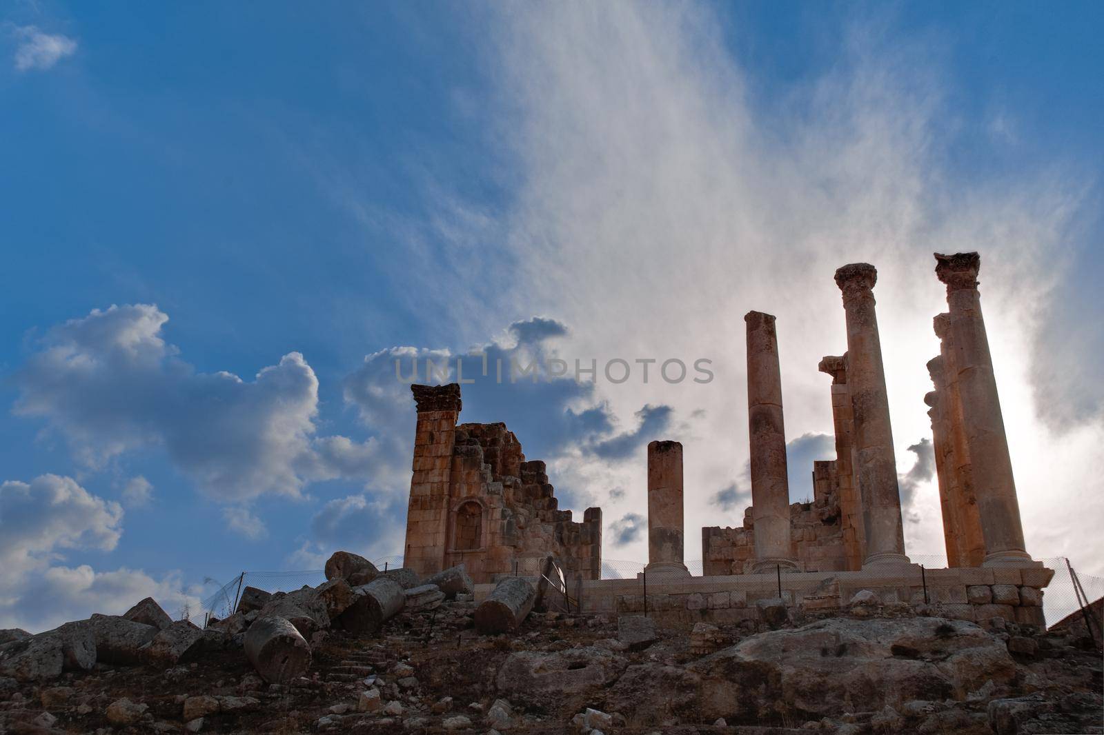 ruins of the ancient roman city of Jerash