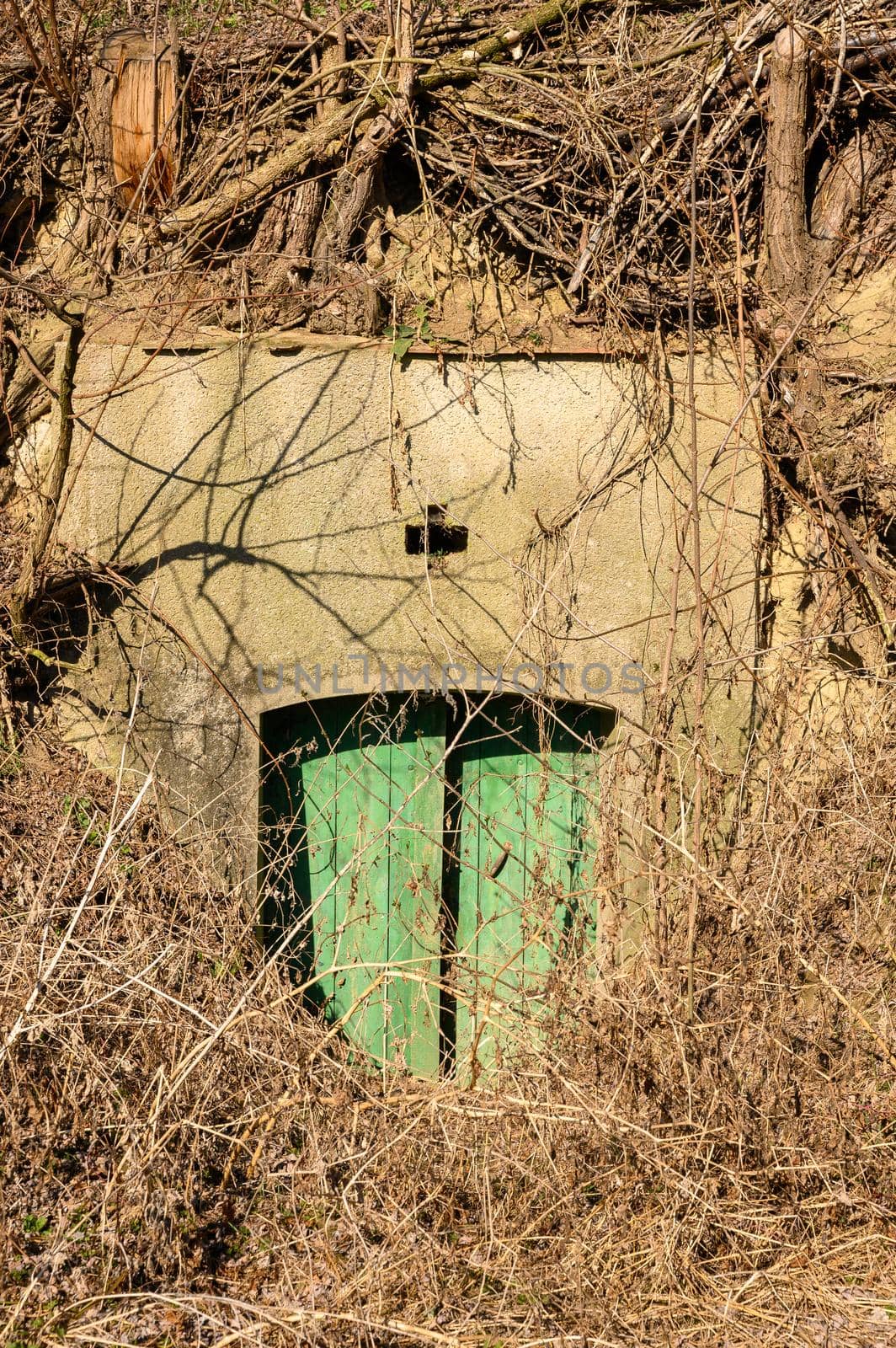 The entrance of a typical wine cellar in the Lower Austrian Weinviertel.