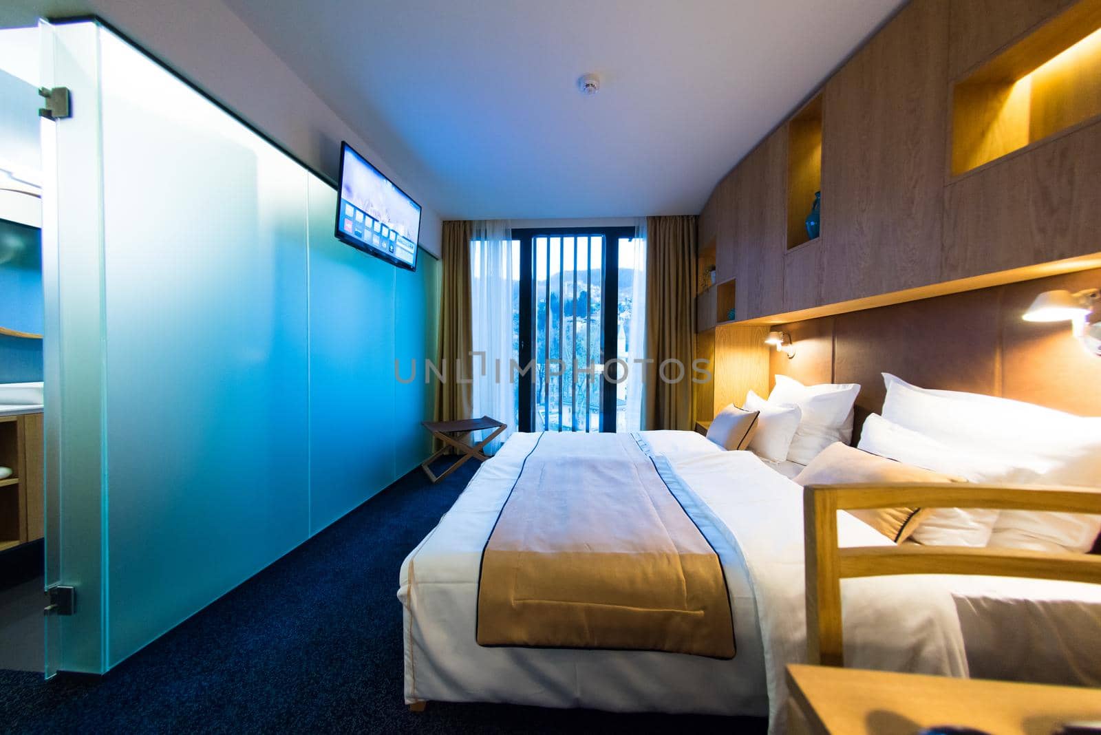 modern hotel room by dotshock