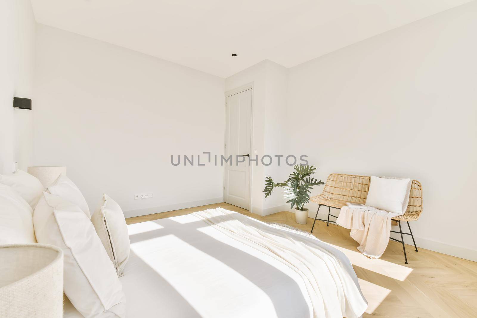 Luxury bedroom of house in beautiful design