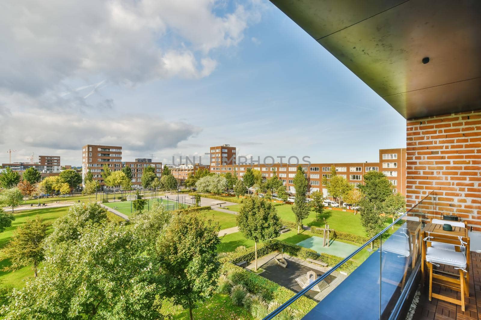 Stunning and mesmerizing park views from a delightful balcony