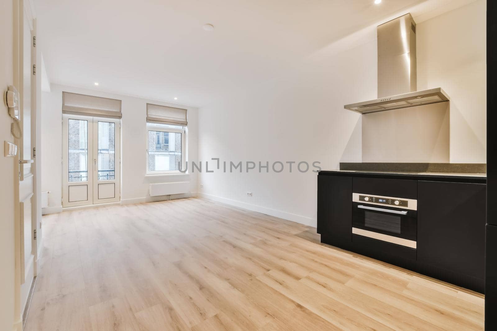 Design of a cozy room with large door
