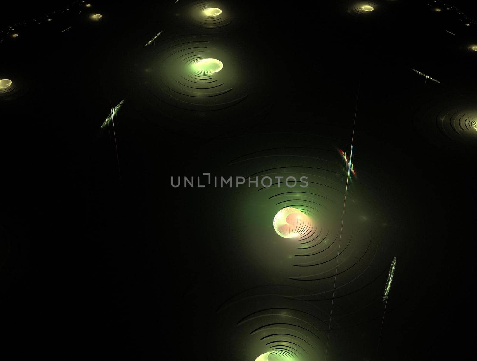 Imaginatory lush fractal texture image abstract background