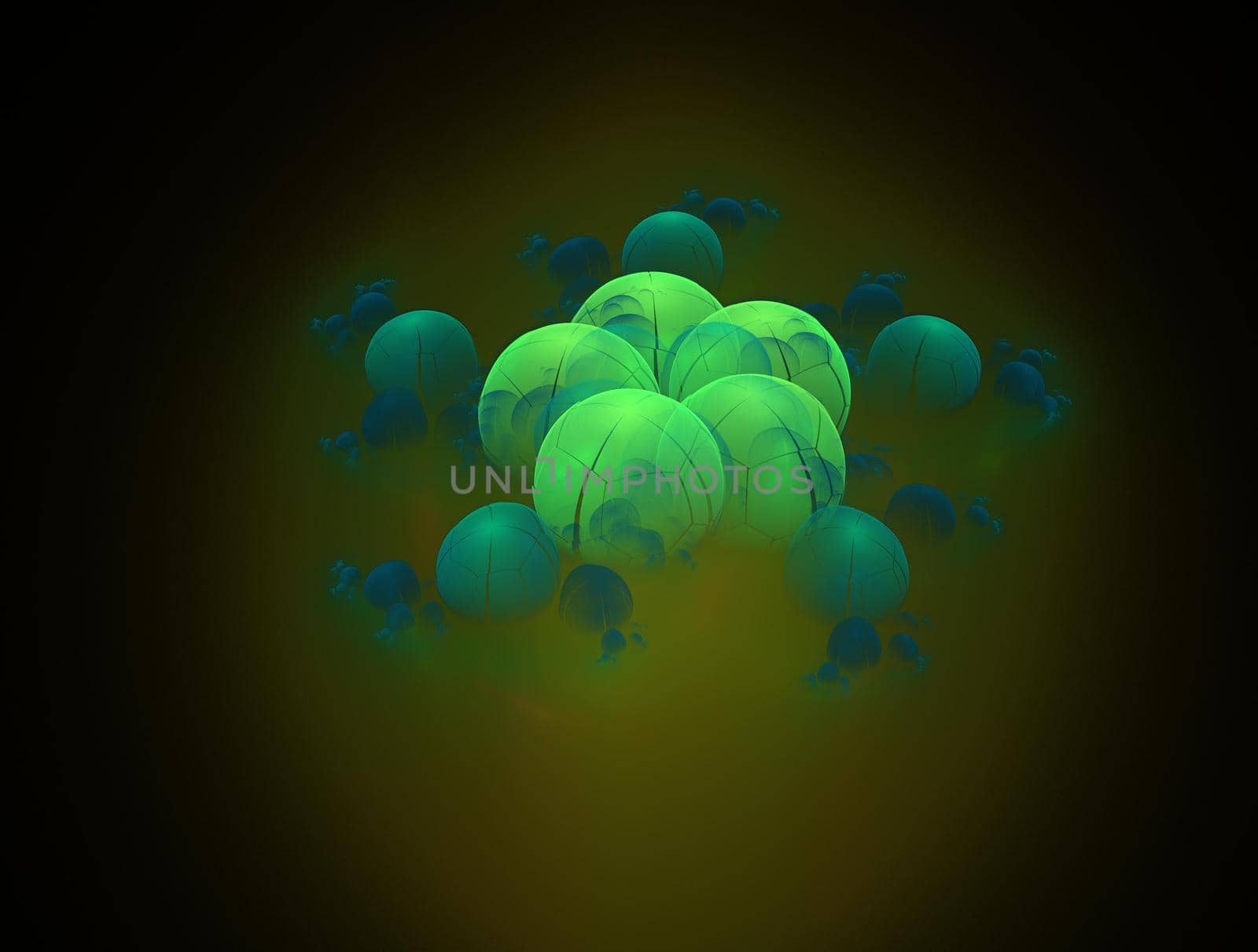 Imaginatory lush fractal texture image abstract background