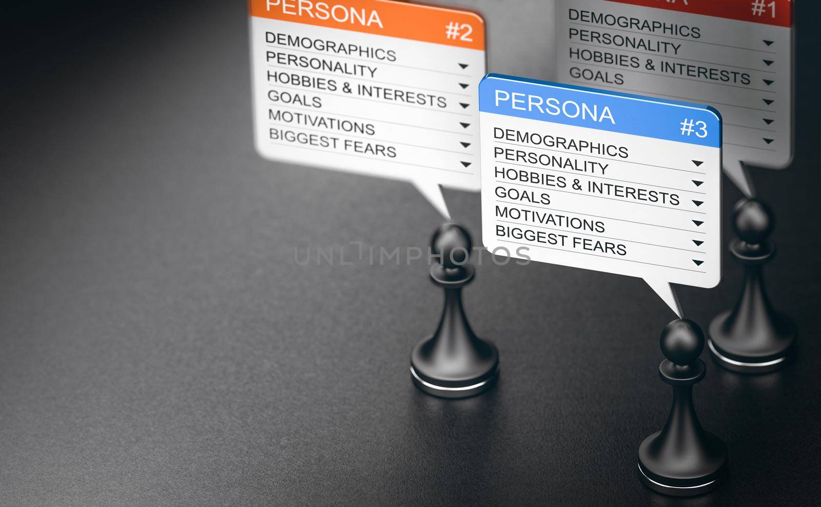 User persona marketing concept. by Olivier-Le-Moal