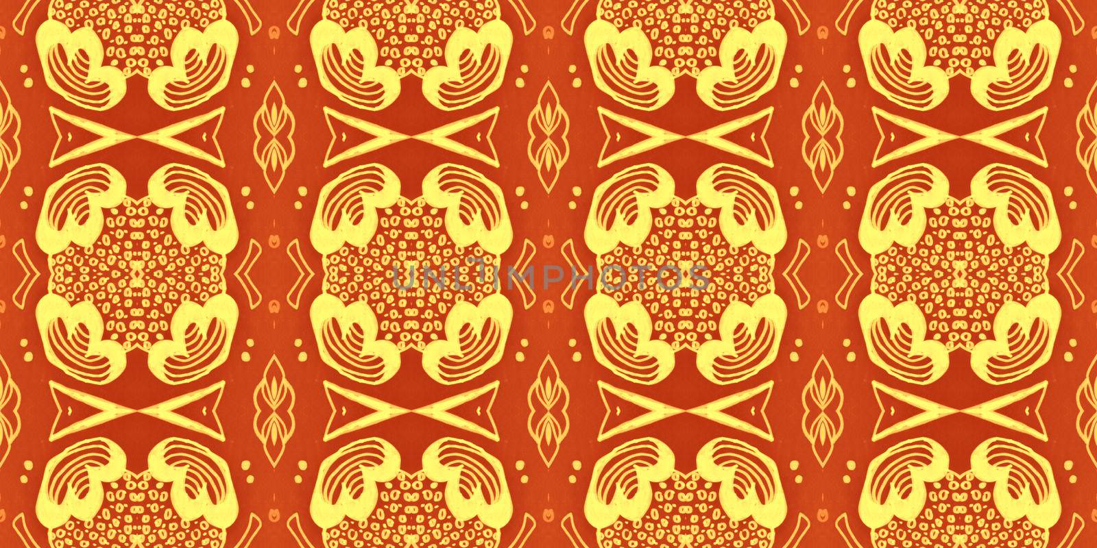Oriental chinese pattern. Vintage japanese background. New year asian design. Seamless texture chinese. Art hand drawn geometric illustration. Red floral ethnic wallpaper. Abstract chinese pattern.