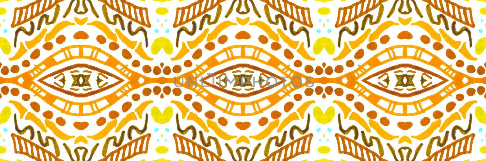 Retro mosaic pattern. Abstract geometric ethnic background. by YASNARADA