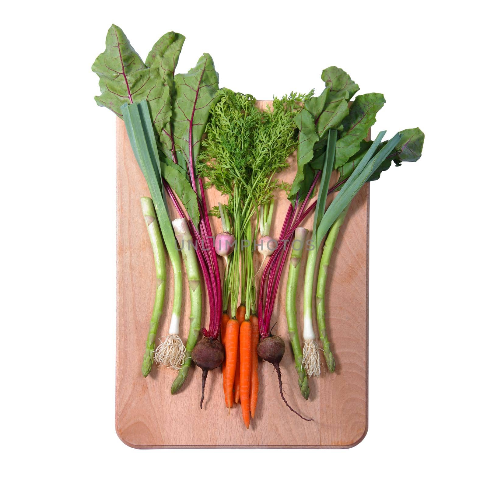 Some vegetables on a chopping board healthy eating