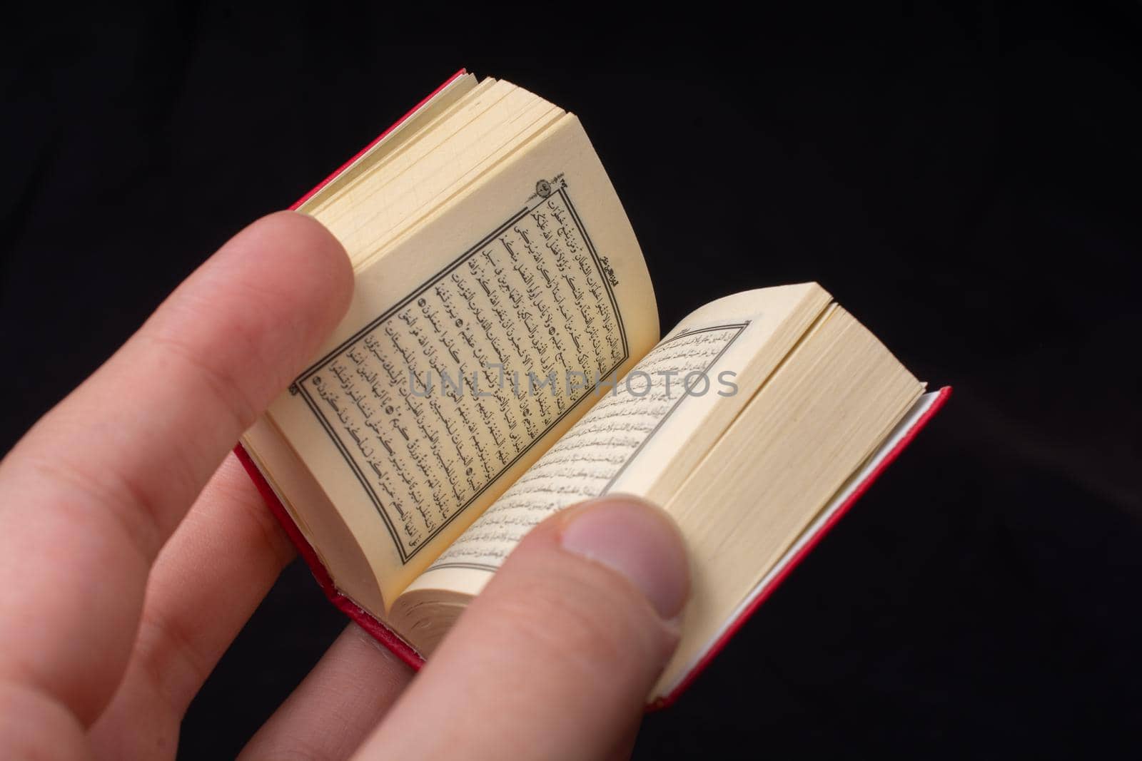 Islamic Holy Book Quran in  hand decorated  by berkay