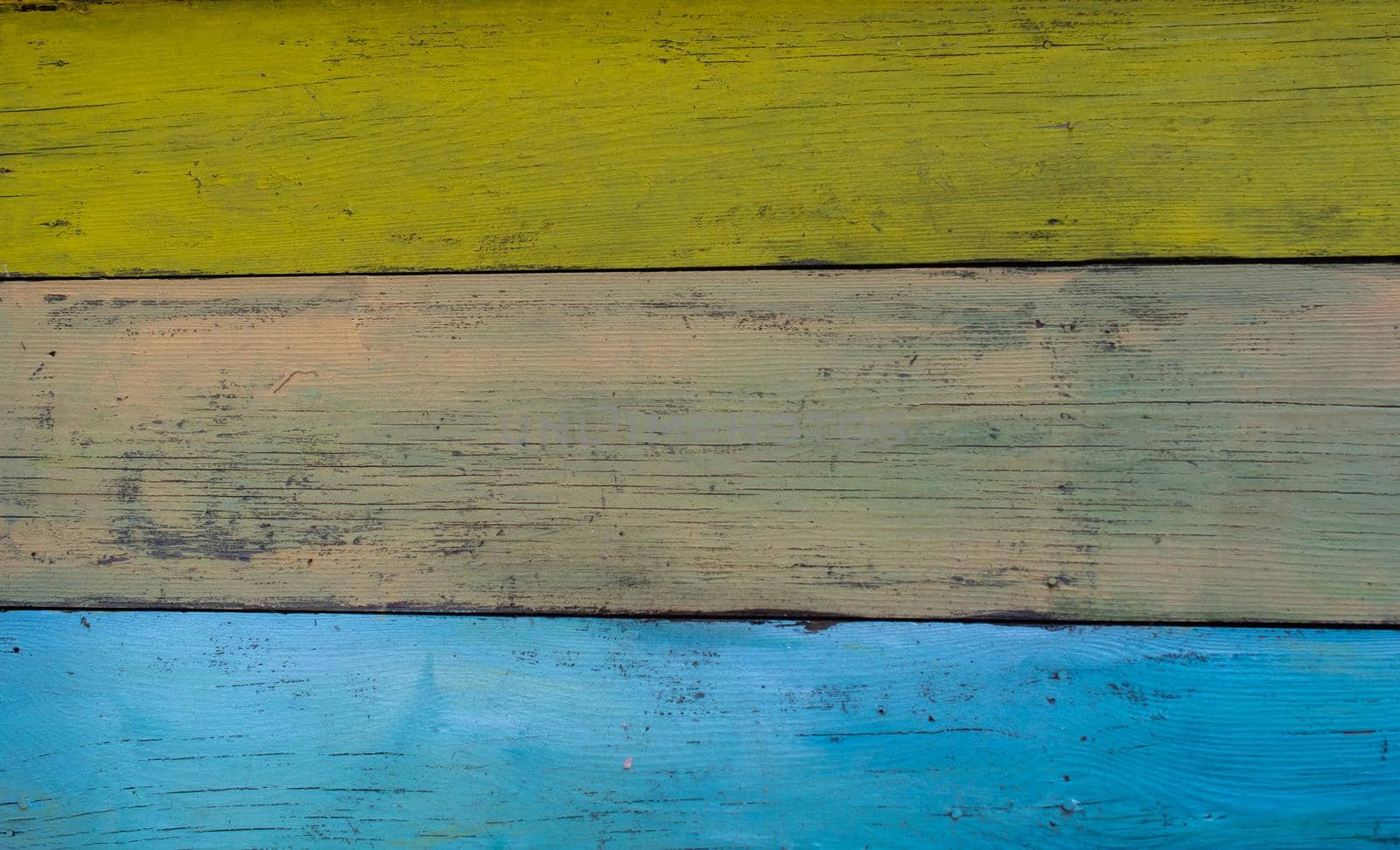 Colorful grunge wood boards, planks patterns on weathered  background by berkay