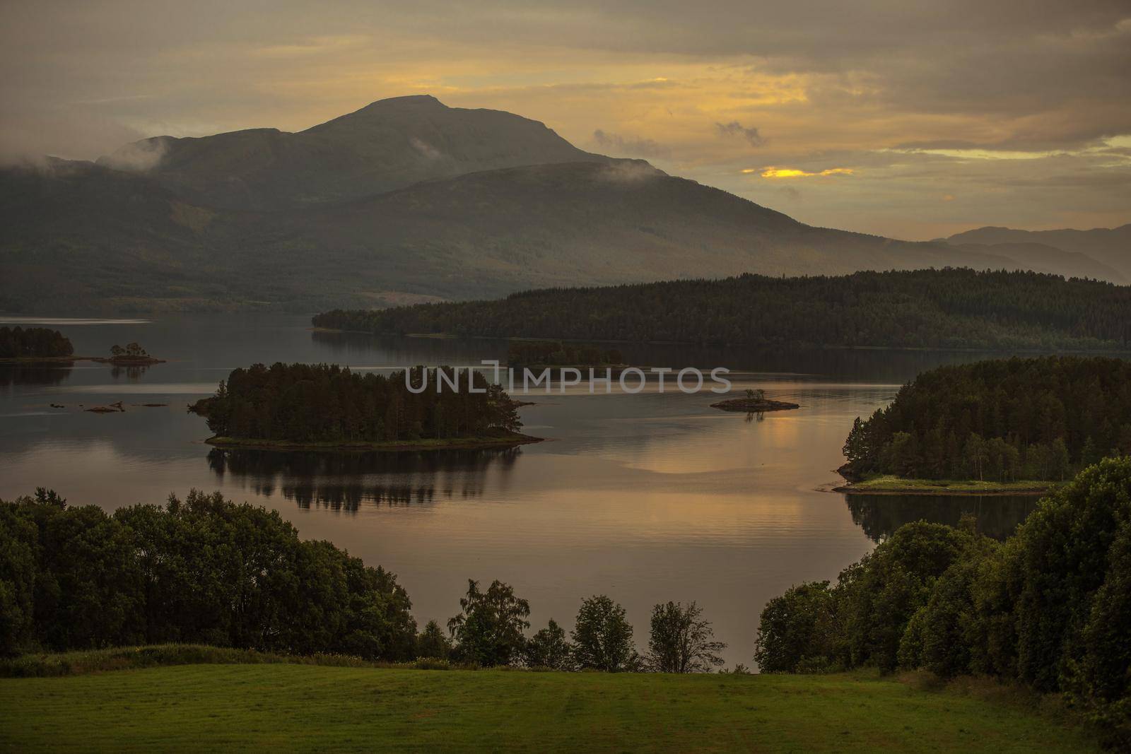 Summer Scenery of Norwegian Nordland Landscape by welcomia