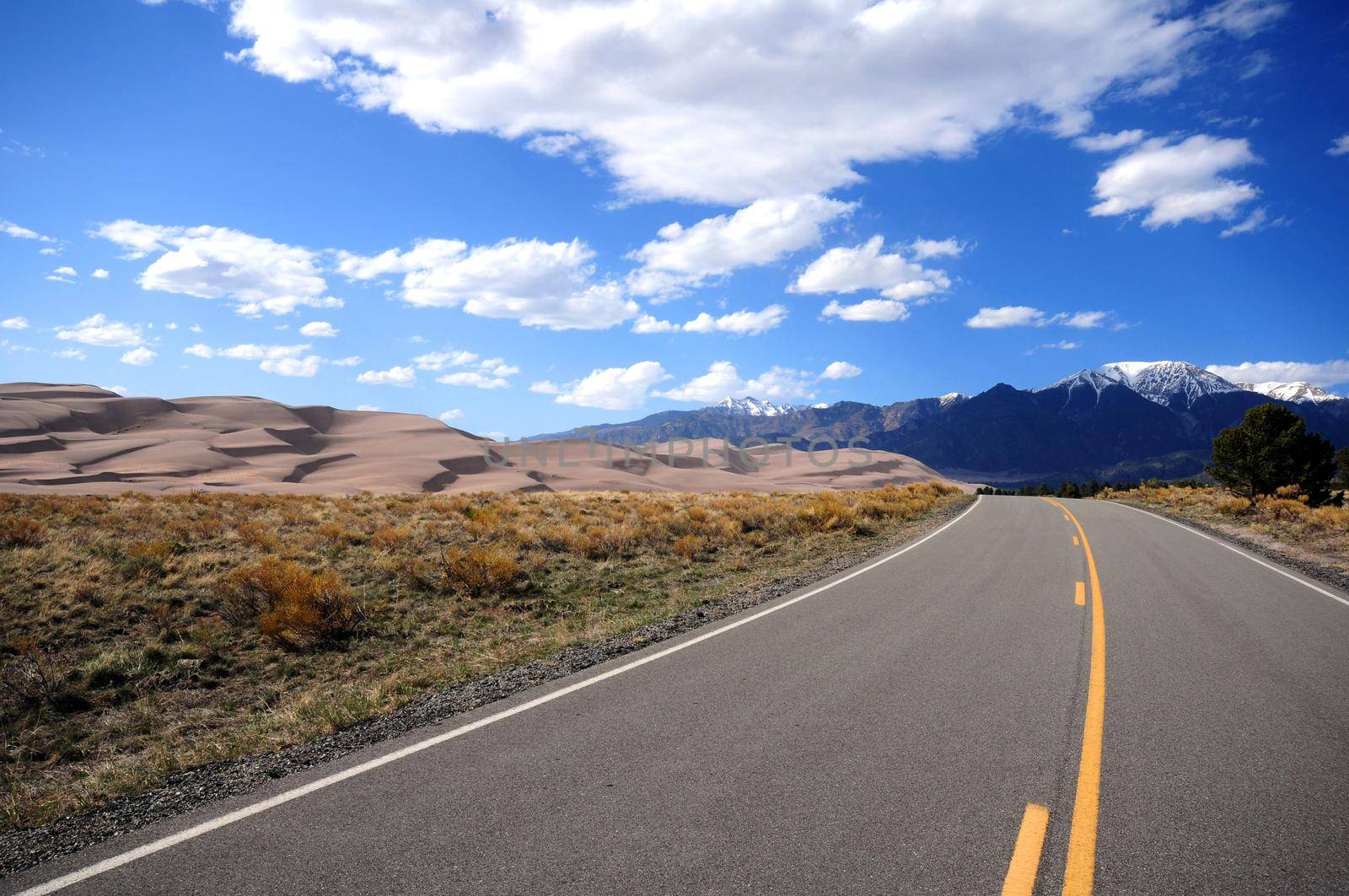 Great Sand Dunes National Park, Colorado USA. On the Road.